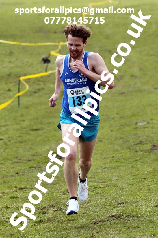 Masters men 2021 NECAA Cross Country Relays, Thornley Farm, Peterlee, Saturday, April 10th. Photo: David T. Hewitson/Sports for All Pics